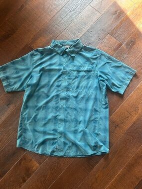 Outdoor Research Plaid Button Up Short Sleeve Shirt Size XL